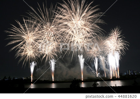 Tokyo Arakawa Riverbed North Ward Fireworks Association 2018 Wide Star Mine 44881620