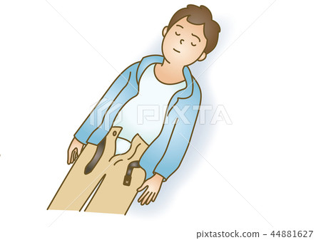 First aid illustration 07: sudden illness, consciousness disorder 44881627