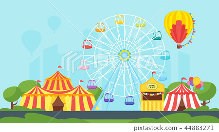 amusement park carnival for kids 44883271