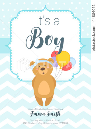 Baby shower invitation 44884031