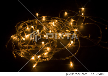 Decorated traditional garland of lights. Decorated traditional garland of lights. 44885085