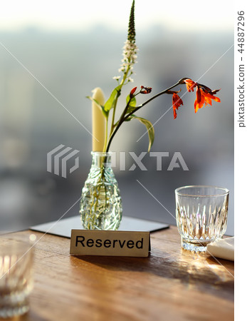 Reserved table in a cafe or restaurant Reserved table in a cafe or restaurant 44887296