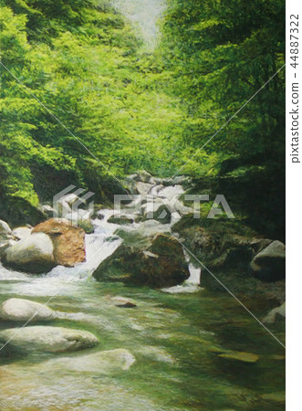 奧多摩山流的繪畫 奧多摩山流的繪畫 44887322