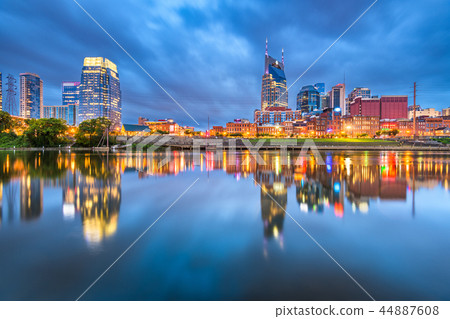 Nashville, Tennessee, USA Downtown Cityscape Nashville, Tennessee, USA Downtown Cityscape 44887608