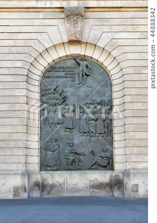 Karl Liebknecht bas relief in Berlin, Germany. Karl Liebknecht bas relief in Berlin, Germany. 44888342