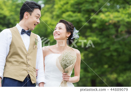 male and female couple looking at each other male and female couple looking at each other 44889079