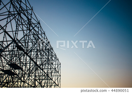 Abstract silhouette of scaffolding  44890051