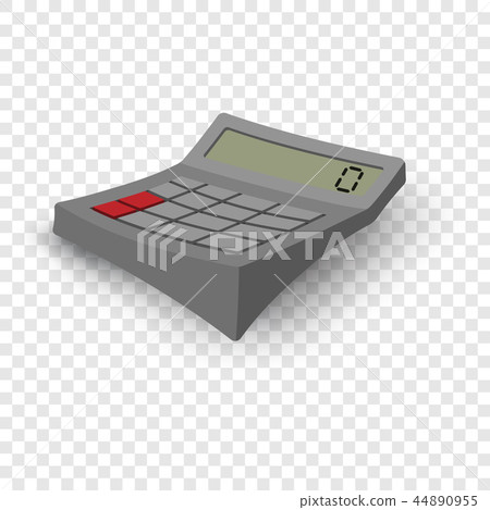 Calculator cartoon grey illustration Calculator cartoon grey illustration 44890955