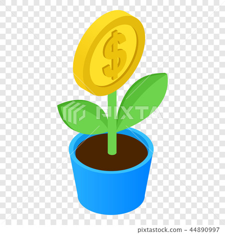 Money tree isometric 3d icon Money tree isometric 3d icon 44890997
