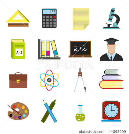 Education flat icons 44892009