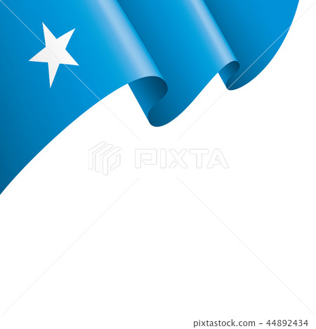 Somalia flag, vector illustration on a white background Somalia flag, vector illustration on a white background 44892434