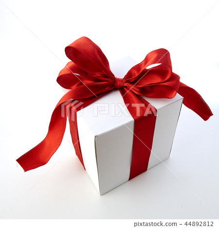 Red Bow Gift Box With space Red Bow Gift Box With space 44892812