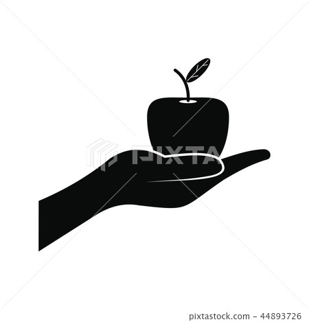 A hand giving apple icon A hand giving apple icon 44893726