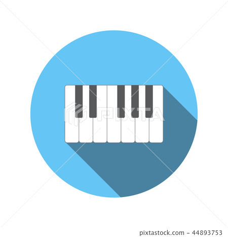 Piano keys flat icon 44893753