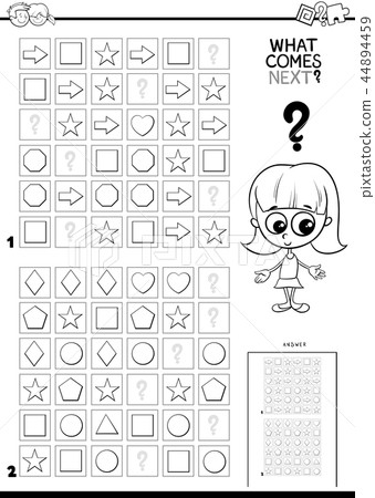 fill the pattern game coloring book 44894459