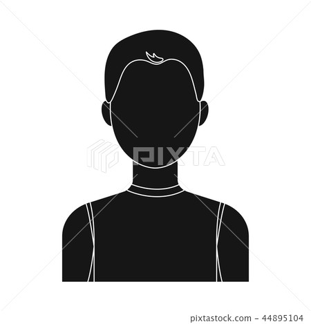 Boy icon black. Single avatar,peaople icon from the big avatar black. Boy icon black. Single avatar,peaople icon from the big avatar black. 44895104