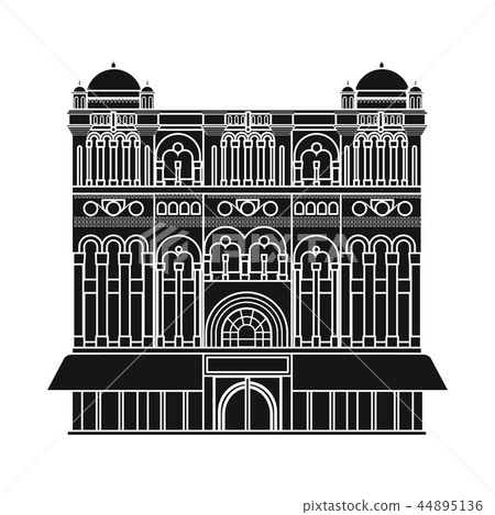Queen Victoria Building icon in black style isolated on white background. Countries symbol stock Queen Victoria Building icon in black style isolated on white background. Countries symbol stock 44895136