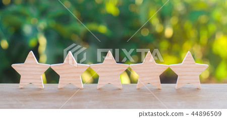 Five wooden stars. Get the fifth star. Five wooden stars. Get the fifth star. 44896509