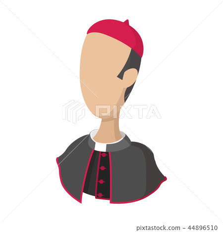 Cardinal, catholic priest cartoon icon  44896510