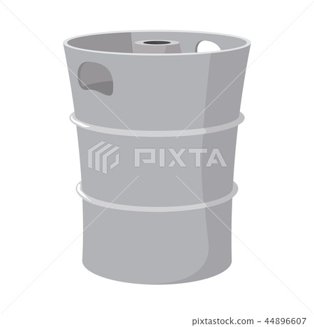 Metal beer keg cartoon icon Metal beer keg cartoon icon 44896607