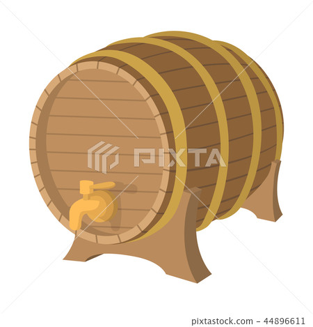 Wooden barrel cartoon icon  44896611