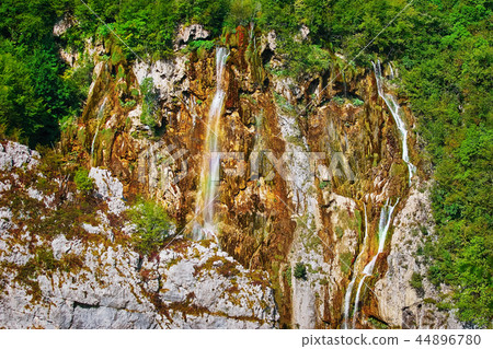 Waterfalls in Plitvice Lakes National Park Waterfalls in Plitvice Lakes National Park 44896780