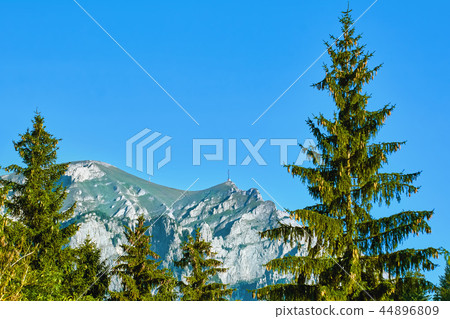 Caraiman Peak in the Bucegi Mountains Caraiman Peak in the Bucegi Mountains 44896809