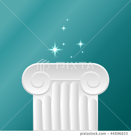 Vector Exhibit museum pillar with Light and empty space Vector Exhibit museum pillar with Light and empty space 44896833