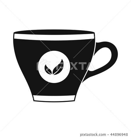 Tea cup black simple icon 44896948