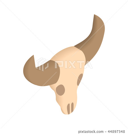 Buffalo skull isometric 3d icon 44897348
