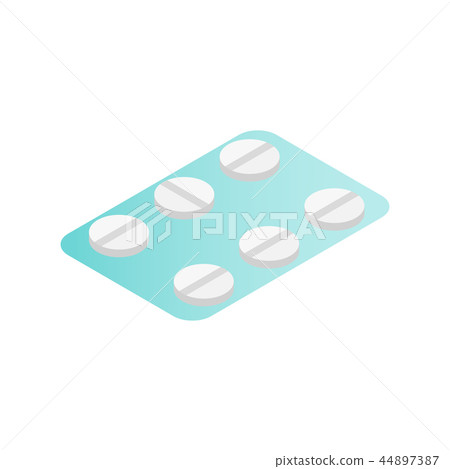 Birth control pills isometric icon Birth control pills isometric icon 44897387