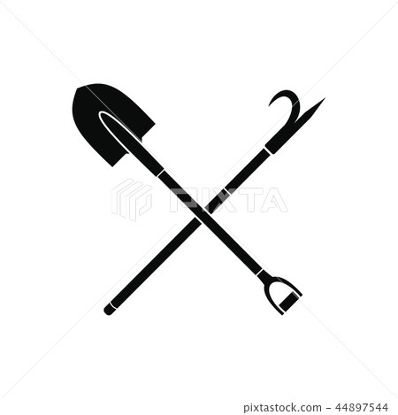 Shovel and scrap icon Shovel and scrap icon 44897544