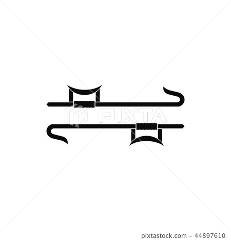 Ninja weapon black simple icon 44897610