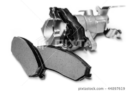 brake pads with shallow depth of field brake pads with shallow depth of field 44897619