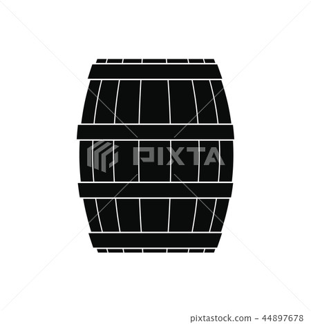 Barrel with honey black simple icon 44897678