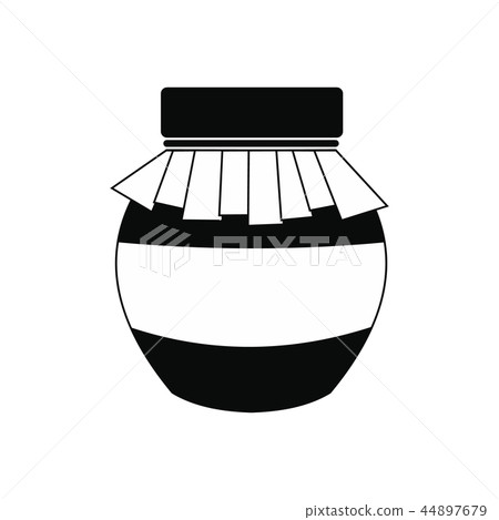 Honey jar with cover icon 44897679