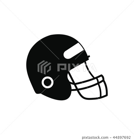Football helmet with face mask icon 44897692