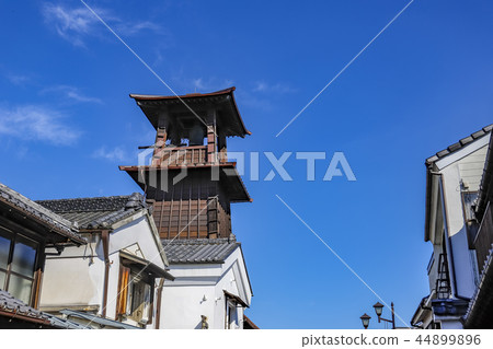 [埼玉縣] Ko Edo Kawagoe都市風景，時鐘，全國“重要的傳統建築保護區”的國家 44899896