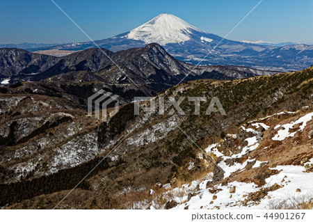 從箱根·Mingjigatake看到的Kintokiyama和富士山 44901267