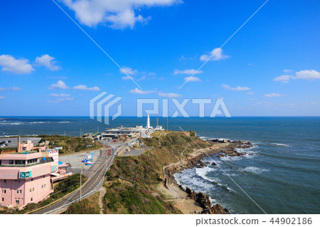 Inubogato燈塔的航拍照片在Ch子市附近的 44902186