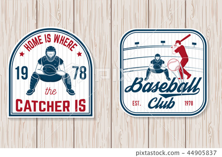 Set of baseball or softball club badge. Vector illustration. Concept for shirt or logo, 44905837
