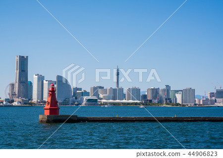 橫濱港未來和紅色燈塔 44906823