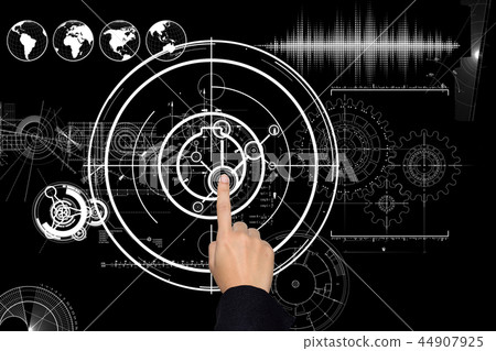 Technology with virtual screen 44907925