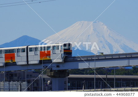 Mt. Fuji and Tama city monorail 44908077