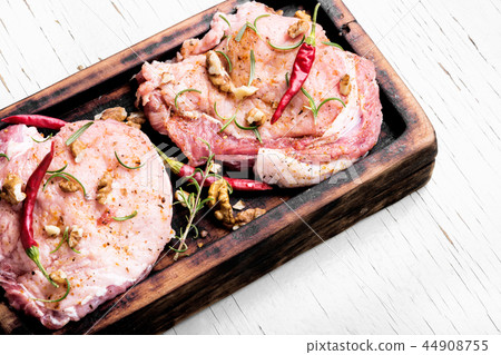 Raw meat,pork steak Raw meat,pork steak 44908755