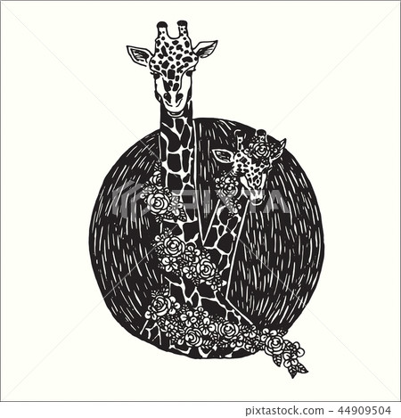 Hand drawn Doodle abstract graphic art design 44909504
