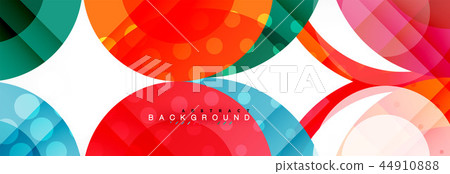 Abstract colorful geometric composition 44910888