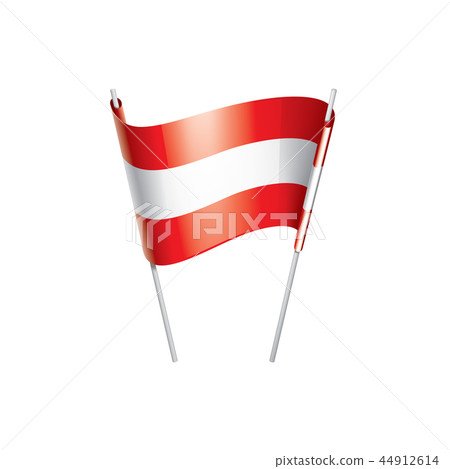 Austria flag, vector illustration on a white background 44912614