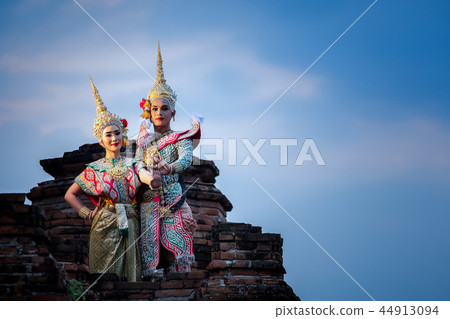 Art culture Thailand Dancing in masked khon 44913094