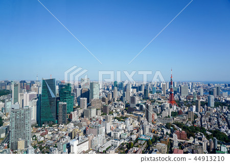 Tokyo city Tokyo Tower taken at a high pixel rate to the right Odaiba direction Tokyo city Tokyo Tower taken at a high pixel rate to the right Odaiba direction 44913210